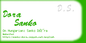 dora sanko business card